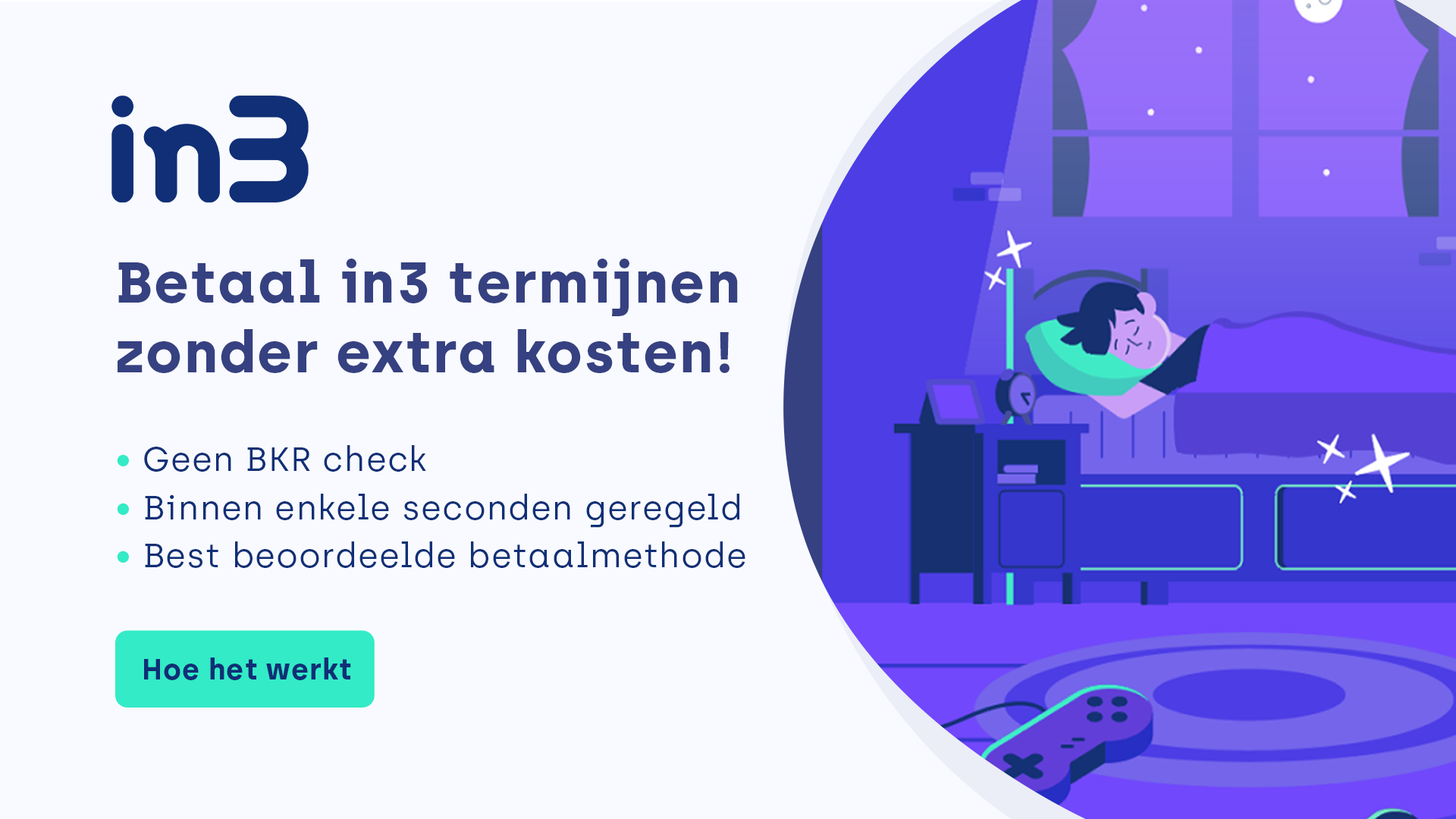 Betaal nu met In3 -> In 3 keer betalen met 0% rente