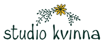 Studio Kvinna logo – handgetekende Scandinavische illustraties en kaarten