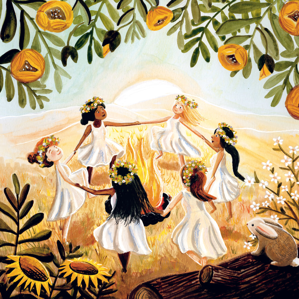 Toverplaten (silhouetten) Zomer – Waldorf Zomertafel seizoenstafel