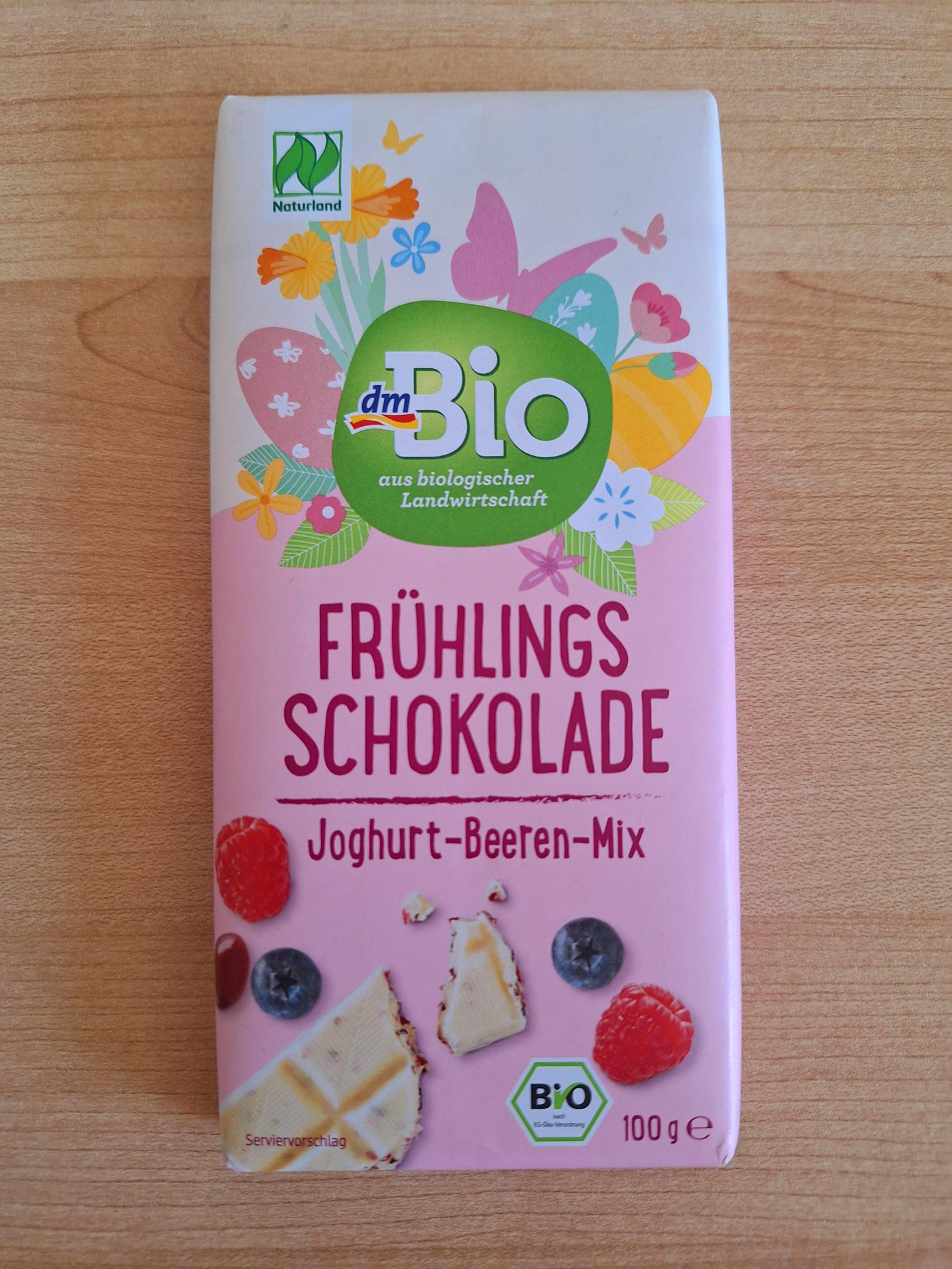 Lente Chocolade Yoghurt Bessen Mix 100 g – DM Bio