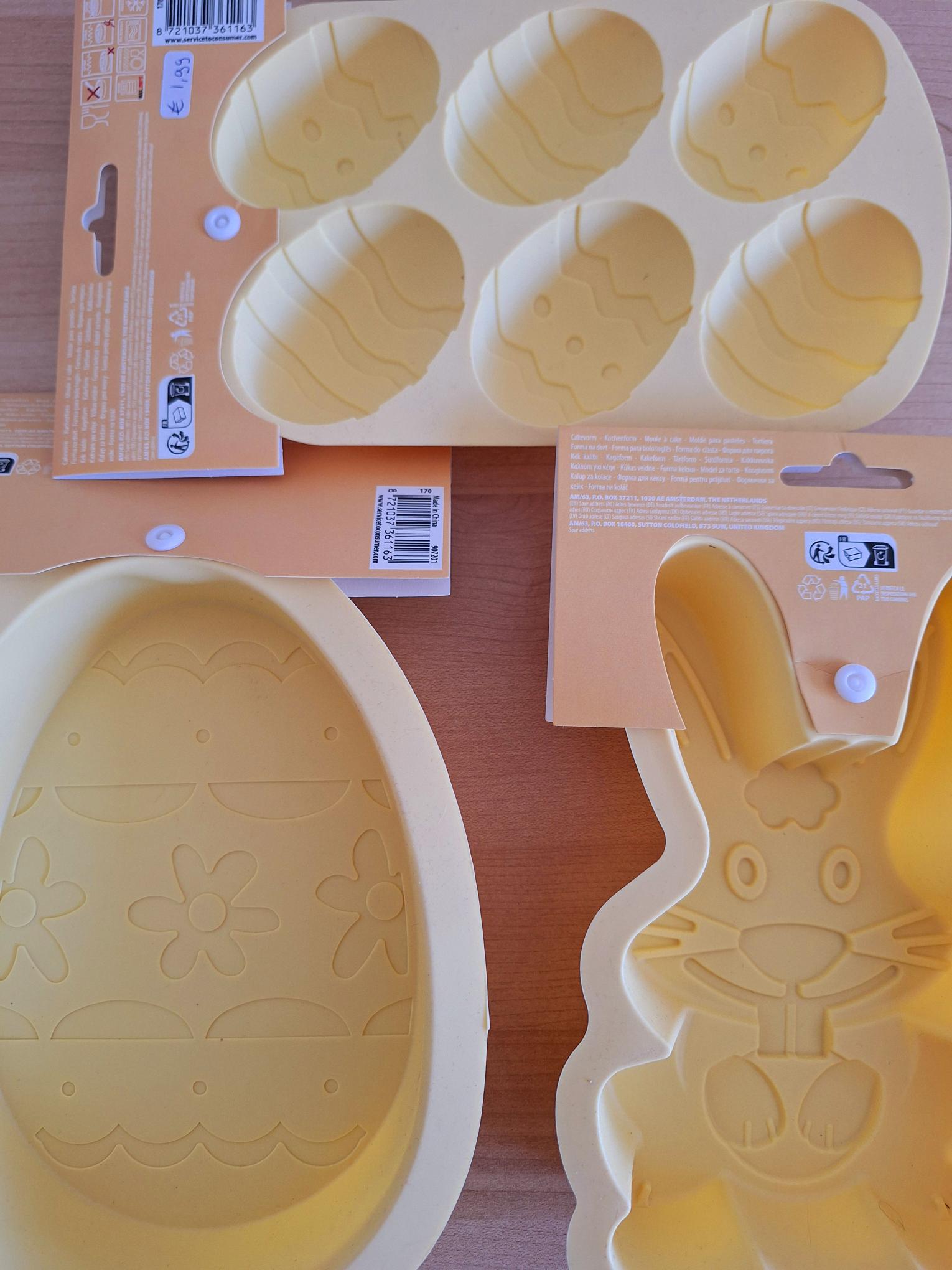 Bakvorm Siliconen Paasei Groot Geel - La Cucina