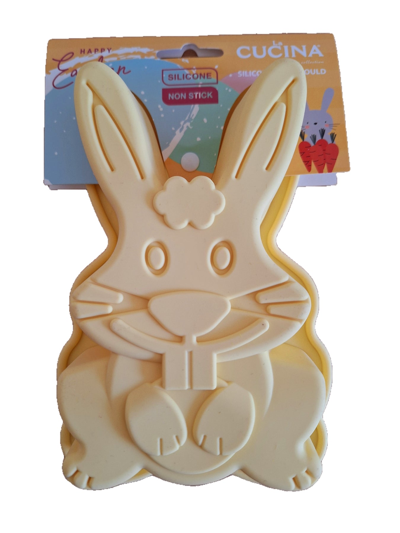 Bakvorm Siliconen Paashaas Geel - La Cucina