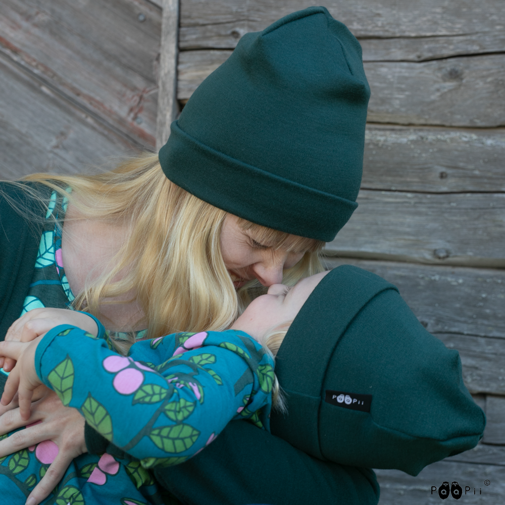 Sjaal / Tube Scarf 100% Merinowol Dark Green – Paapii Design