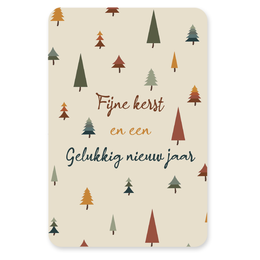 Postkaart Fijne Kerst - Silly Goose