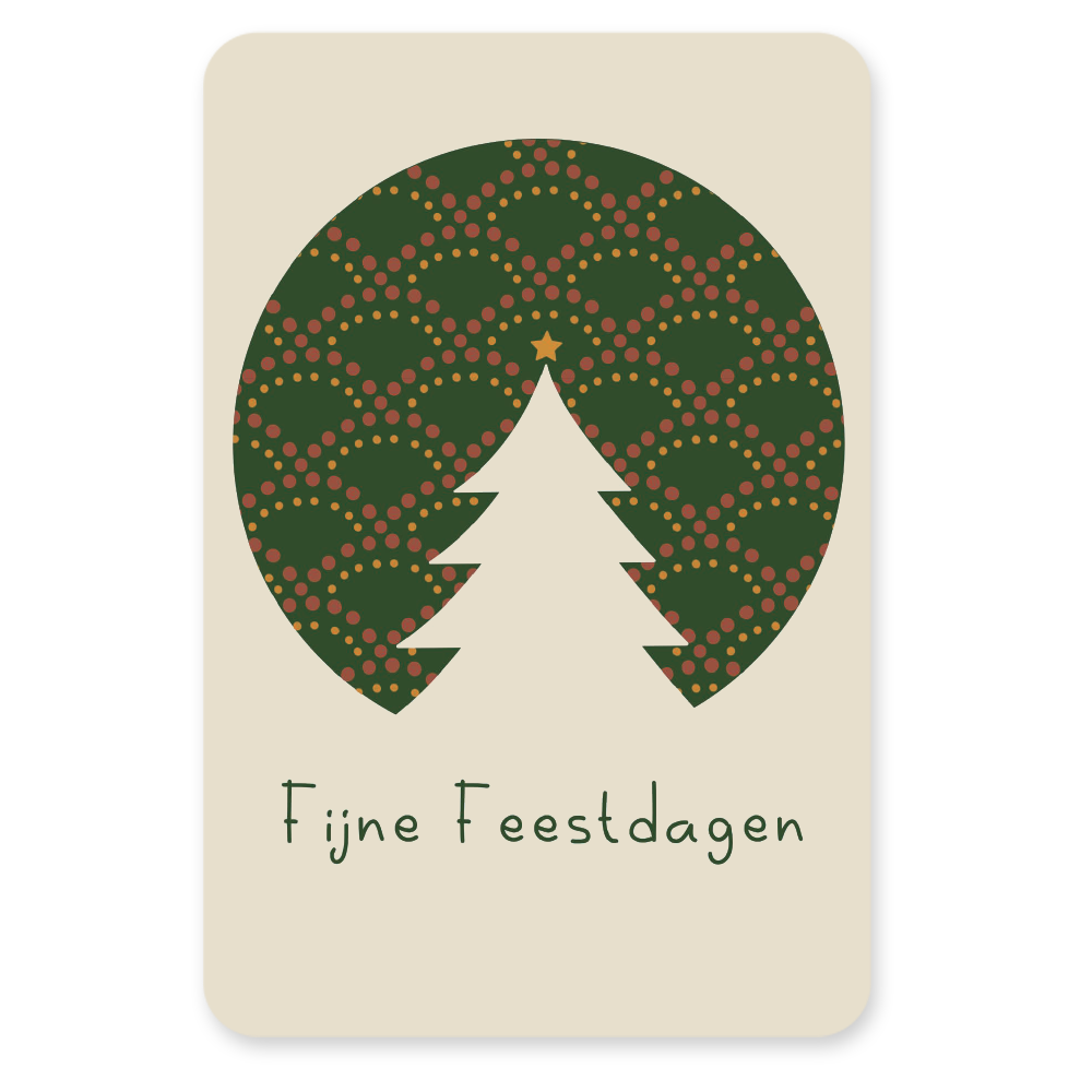 Postkaart Fijne Feestdagen - Silly Goose