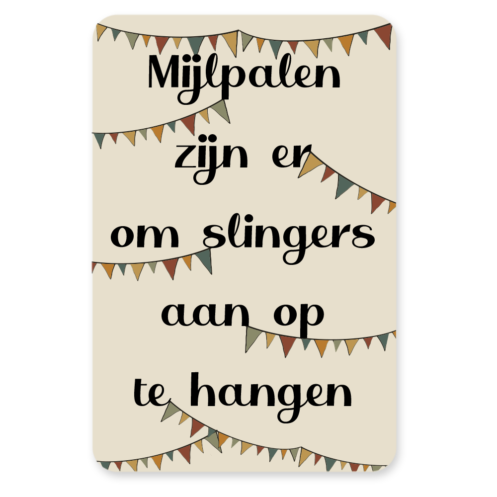 Postkaart Mijlpalen - Silly Goose