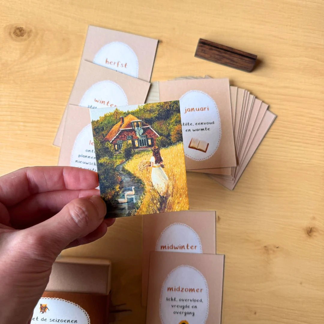 Ritmekaartjes "Leven met de Seizoenen" - Illustrator under a Blankie