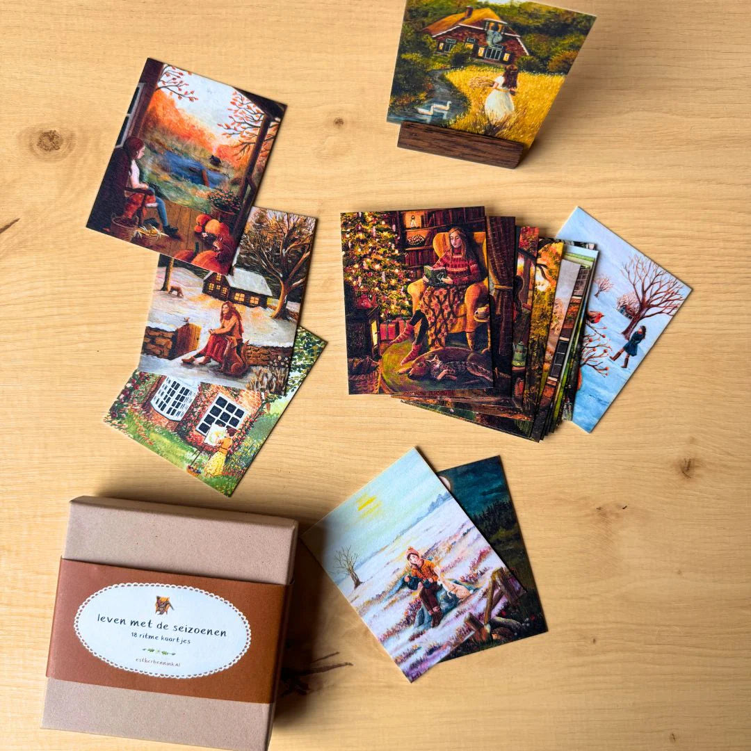 Ritmekaartjes "Leven met de Seizoenen" - Illustrator under a Blankie