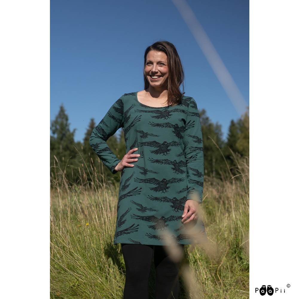 Tuniek SUMU Tunic Crow Dark Green S-XXXL - Paapii Design
