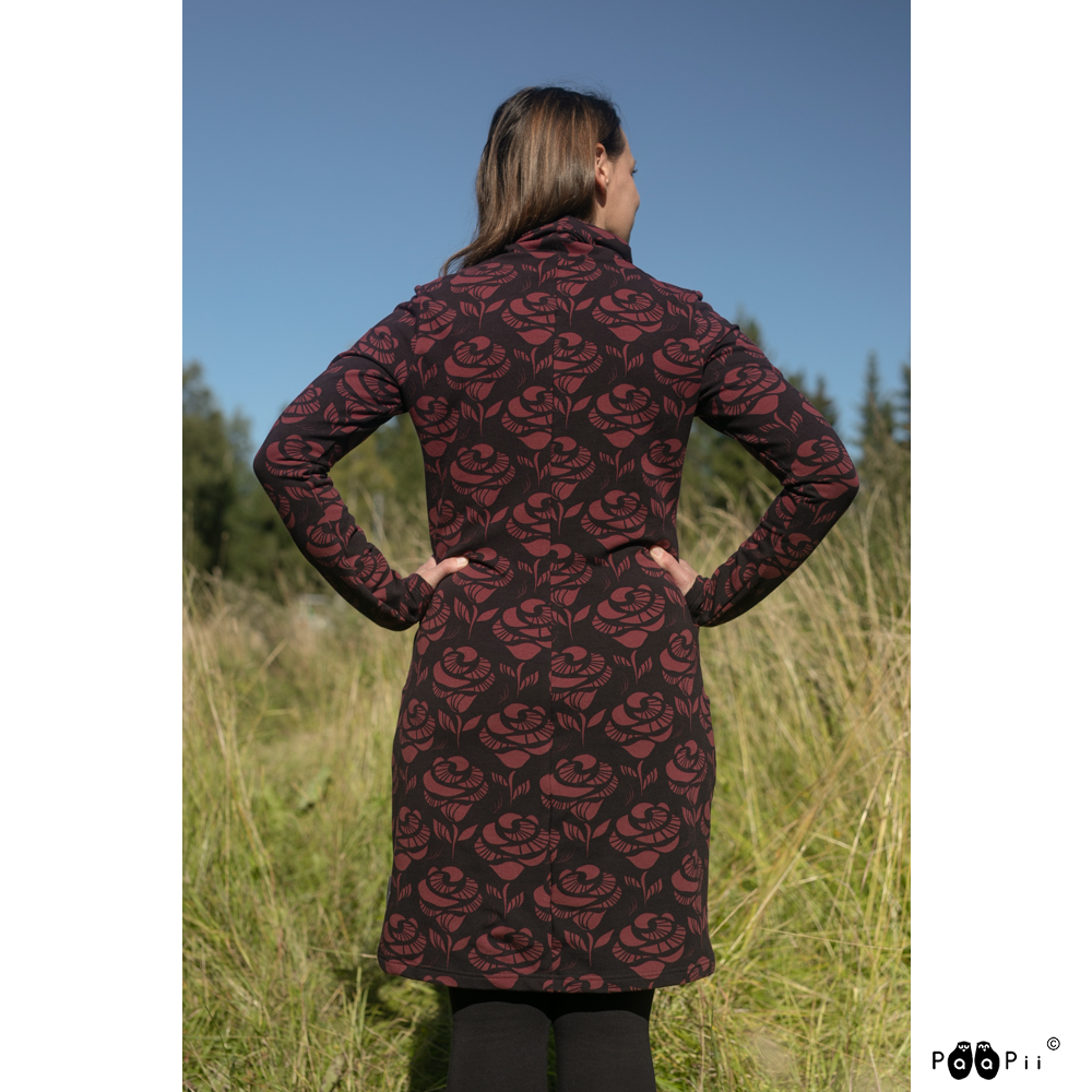 Jurk ROUTA knit dress Rose Beetroot S-XXXL - Paapii Design