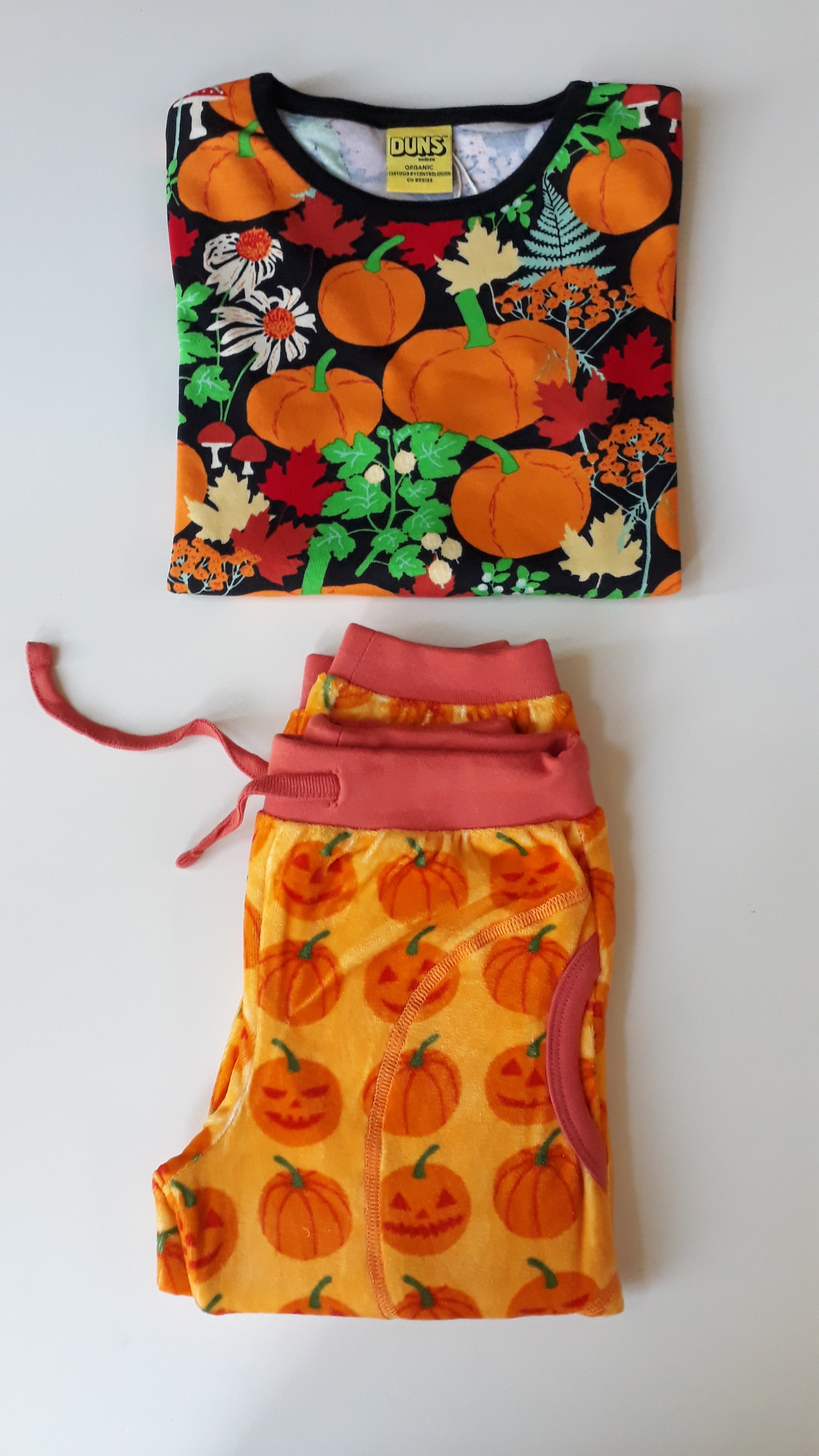 Kids Broek / Baggy Velour Trousers Pumpkin - Duns Sweden