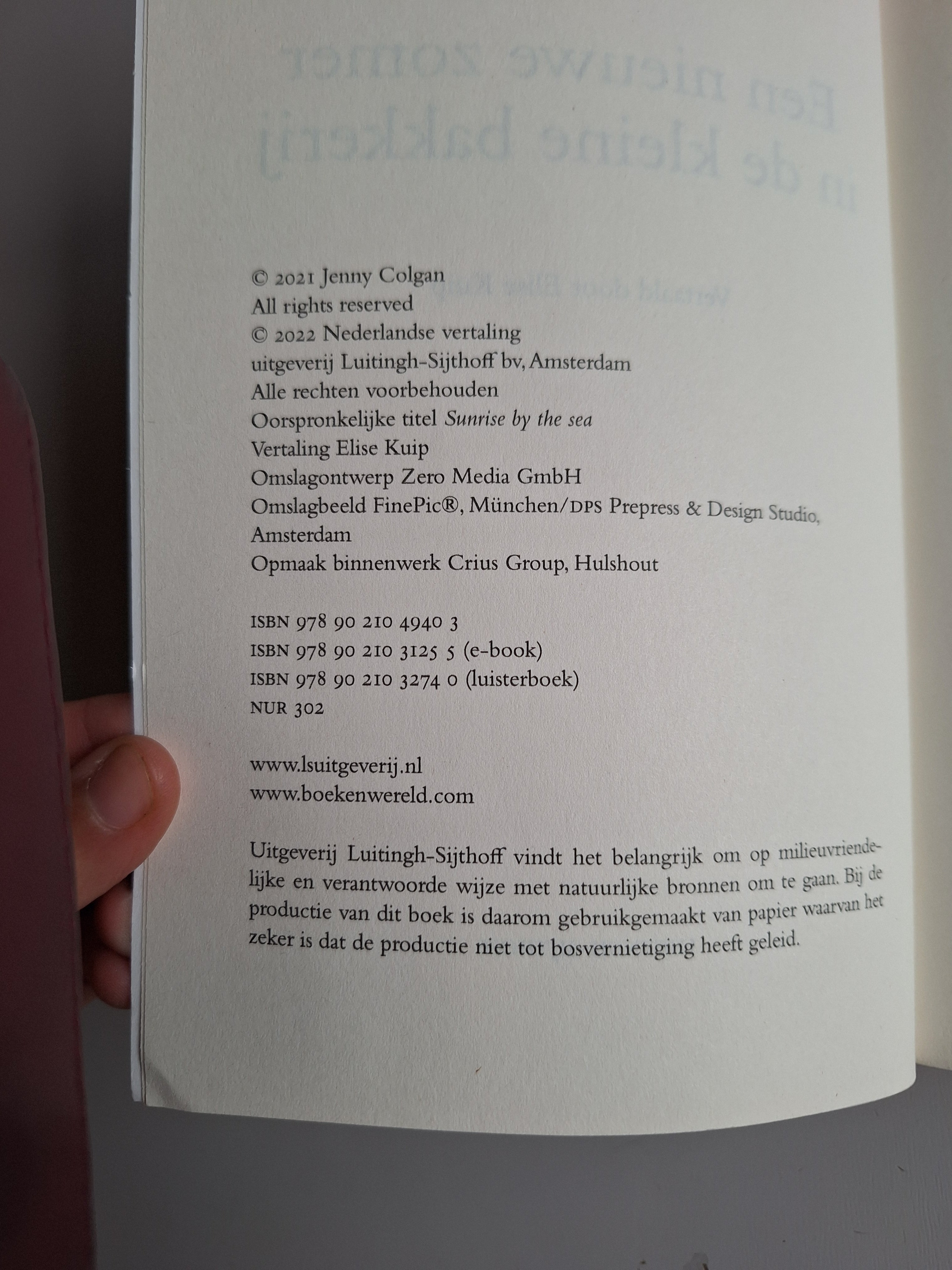 Een nieuwe zomer in de kleine bakkerij - Jenny Colgan - 2dehands gebruikt