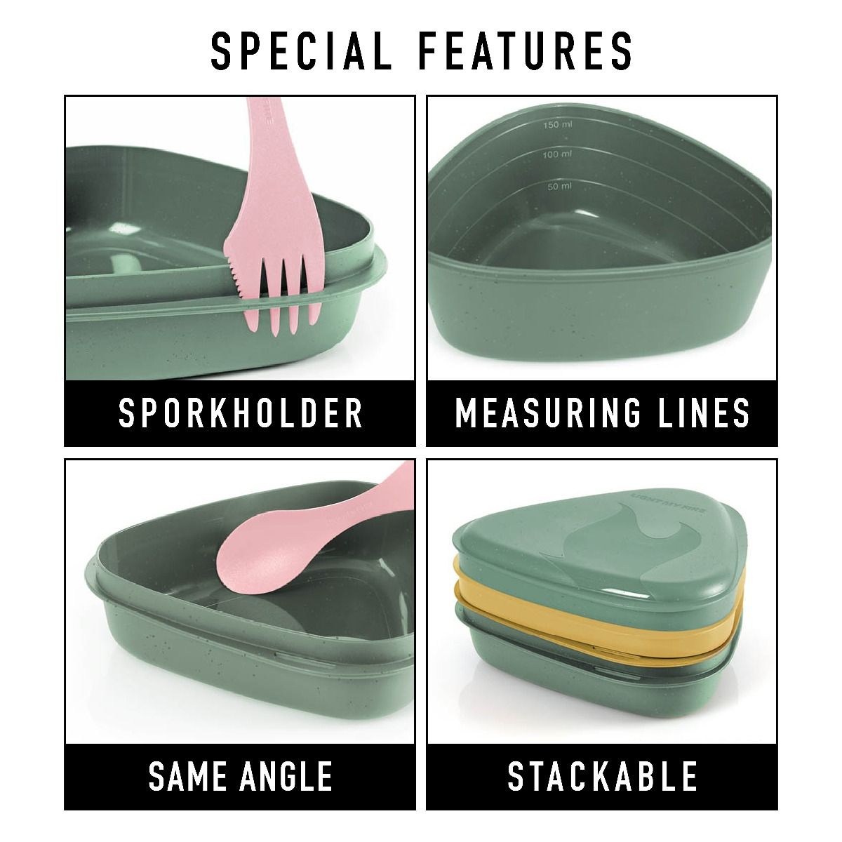 Outdoor Lunchkit 6pcs Sandy Green - Light My Fire