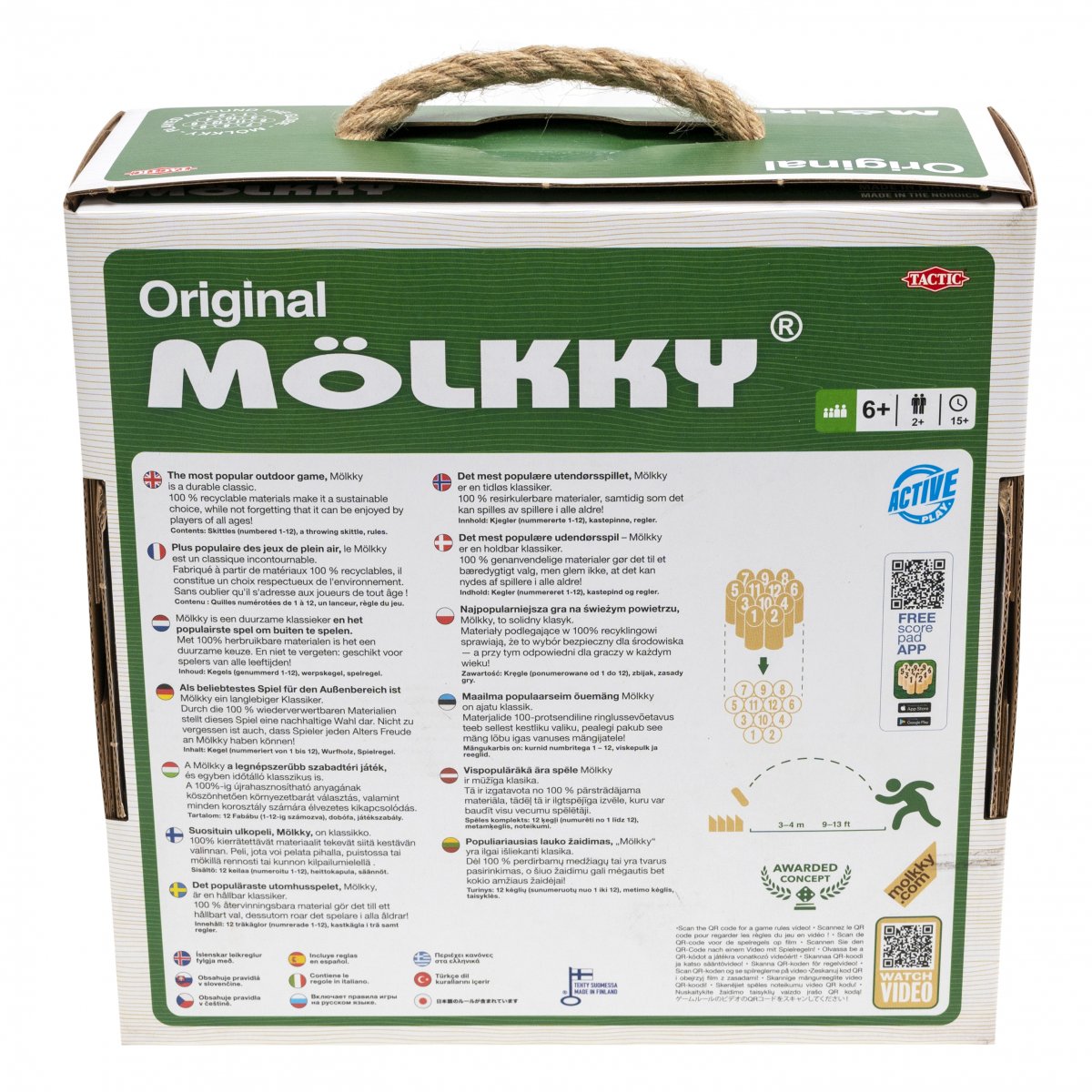 Mölkky Go - Fins gezelschapsspel – Tactic Games