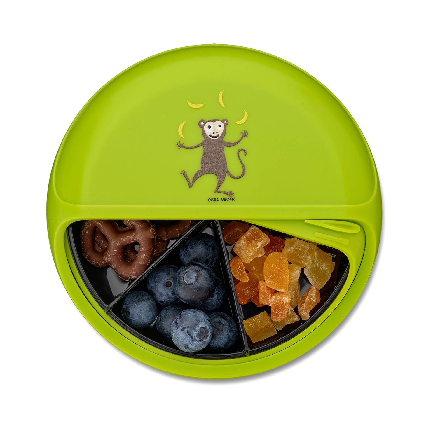 Kids SnackDISC™ Snacktrommel Monkey Green – Carl Oscar