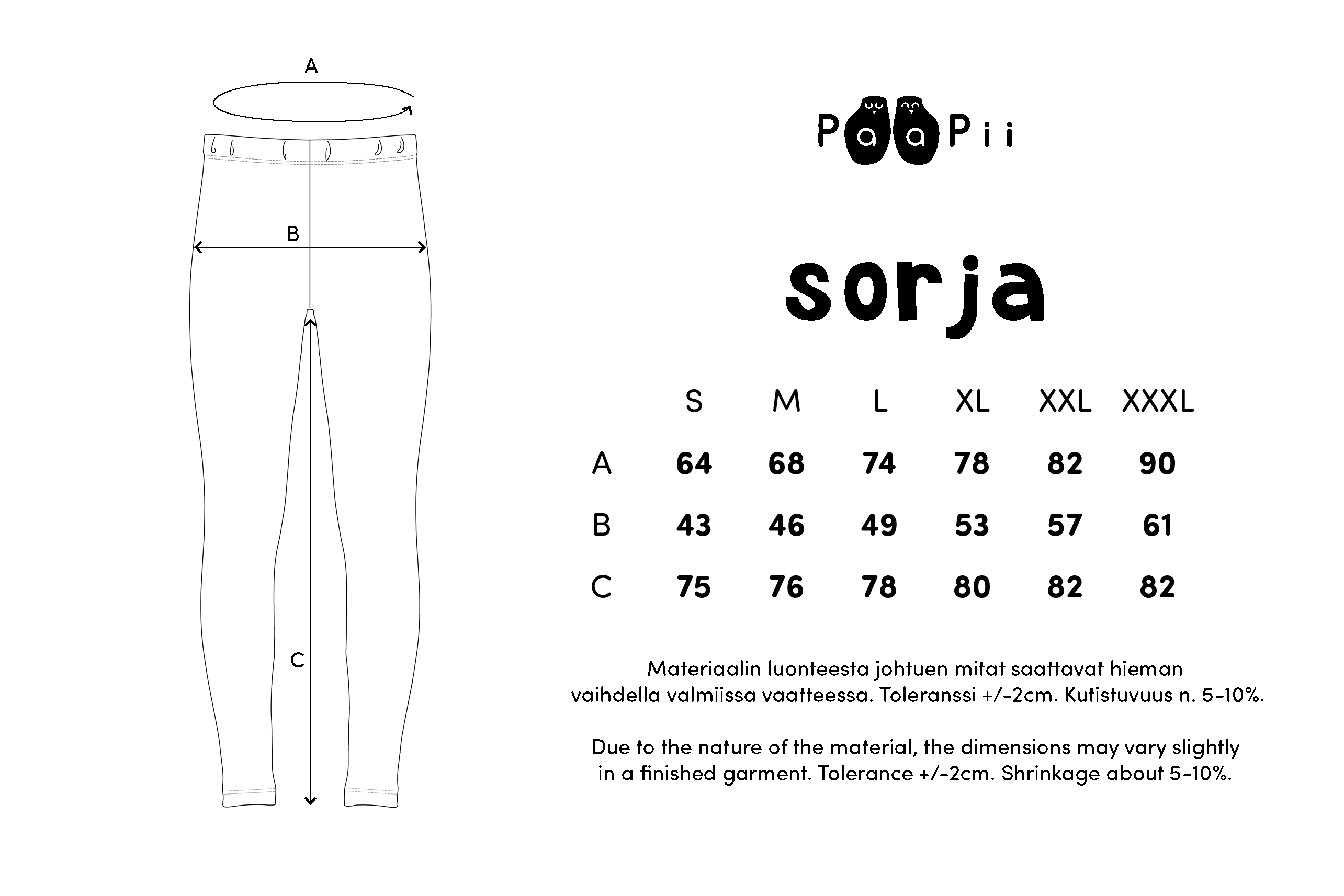 SORJA Leggings Beetroot S-XXXL - Paapii Design