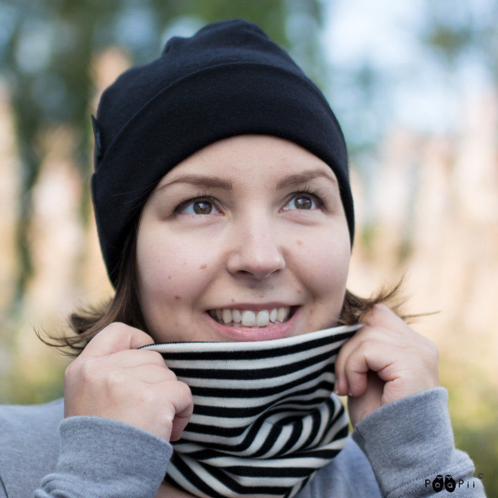 Muts / Beanie merinowol Black – Paapii Design