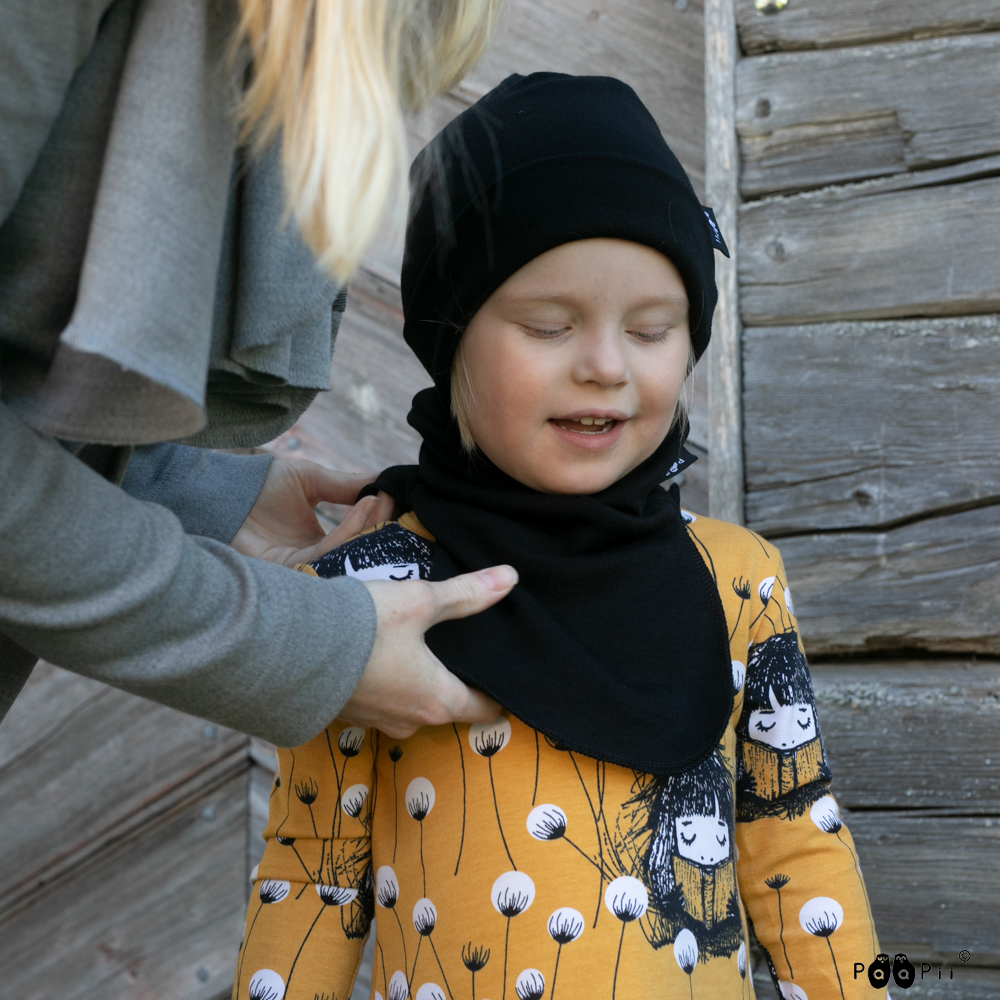 Muts / Beanie merinowol Black – Paapii Design