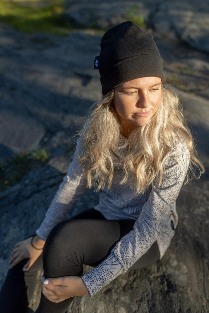 Muts / Beanie merinowol Black – Paapii Design