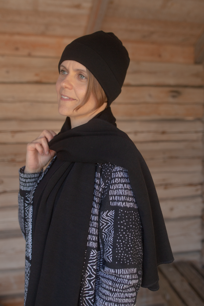 Muts / Beanie merinowol Black – Paapii Design