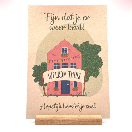 Wenskaart Hopelijk herstel je snel - Aardkaart