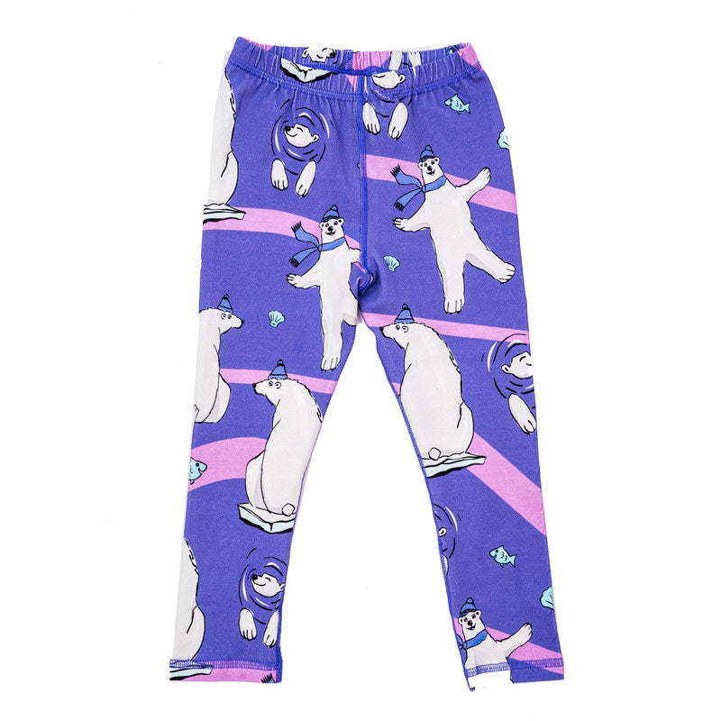 Leggings Polar Bear Purple - Mullido