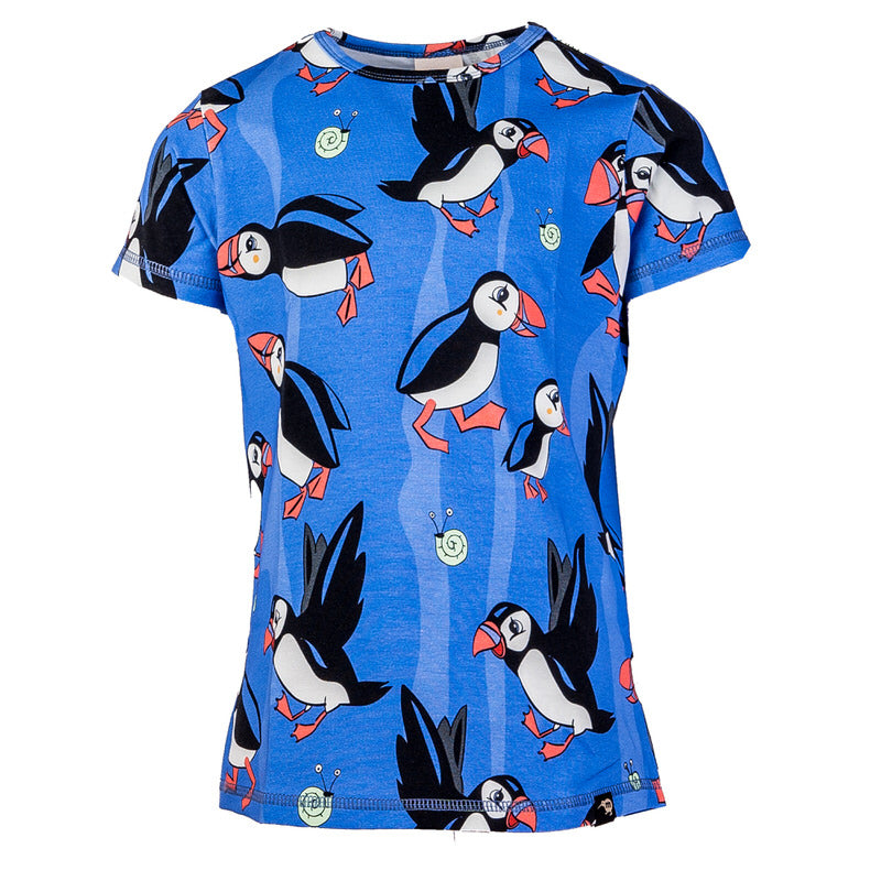 T-shirt Puffin Blue - Mullido