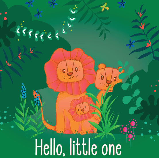 Wenskaart Hello little one - Aardkaart