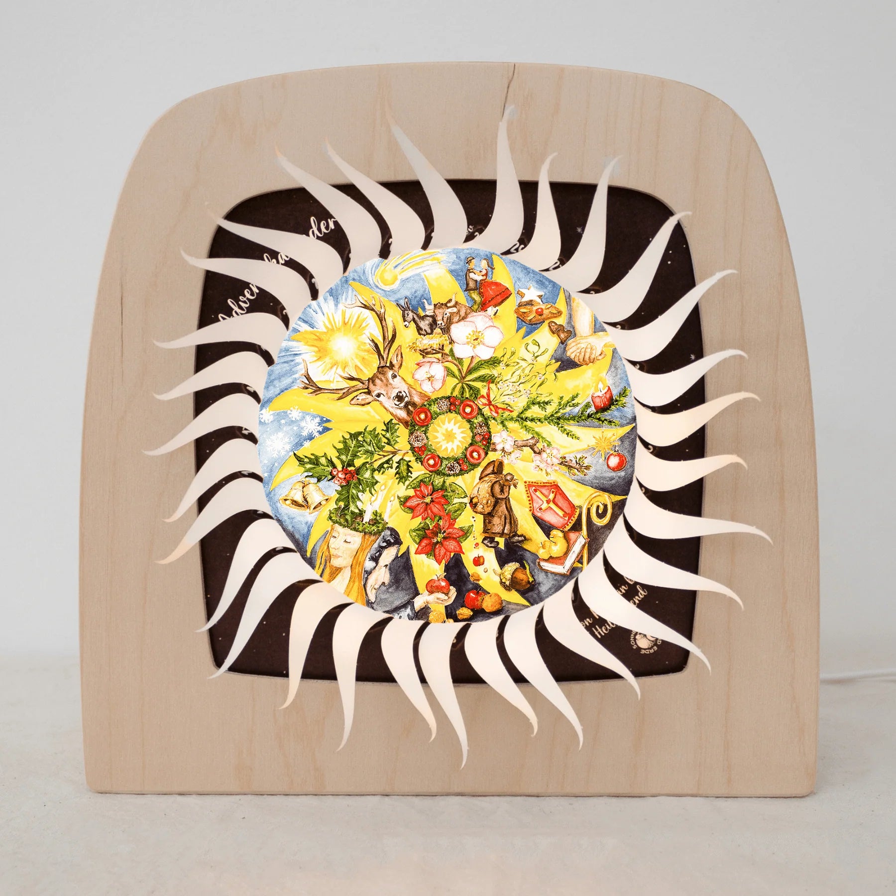 Adventskalender Sonne Mond und Erde silhoutte – Toverlux