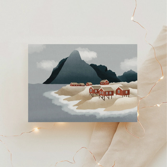 Ansichtkaart Lofoten Noorwegen – Tilda & Theo