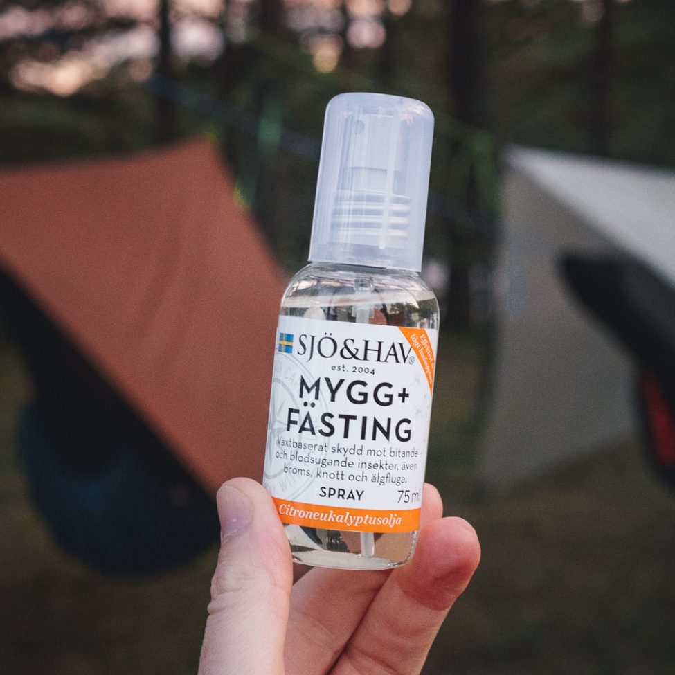 Zweedse anti-insect spray (mygg + fästing) van Sjö&Hav voor bescherming tegen muggen en teken
