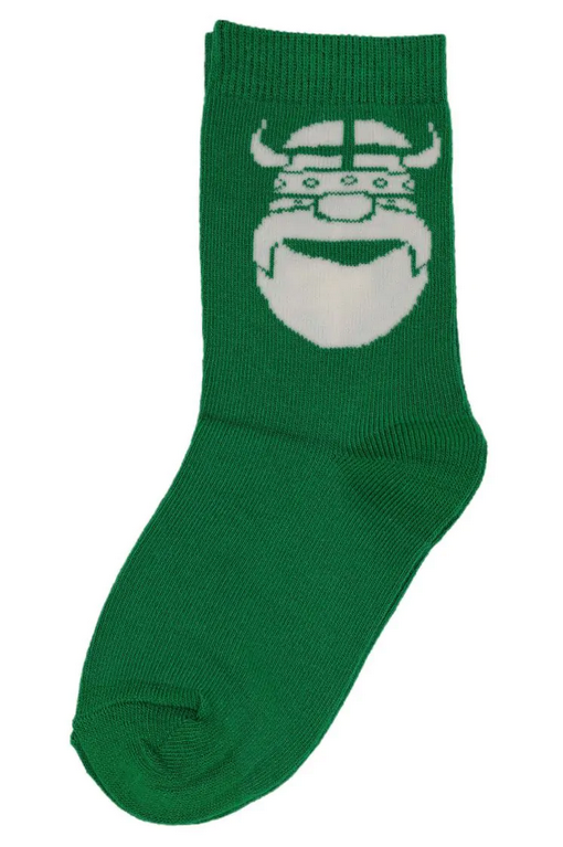 Bamboe kindersokken / Danedanmark Kids Socks Green ERIK - Danefae / Dyr