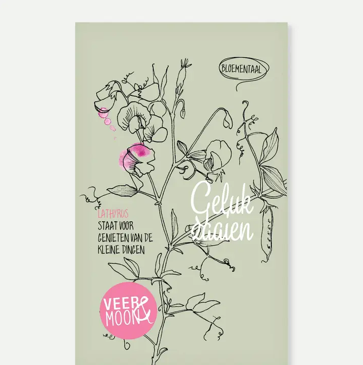 Bloemenzaden 'Geluk Zaaien' met Lathyrus - Veer&Moon