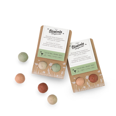 Weggeefcadeautje 2 zaadbommetjes – Blossombs