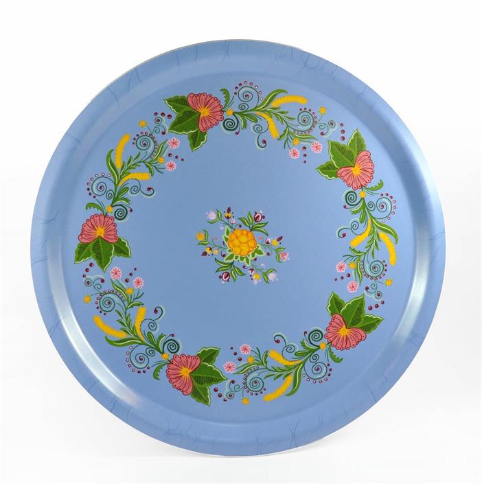 Dienblad / TRAY / Bricka Kurbits Blå 31 cm – Mellow Design