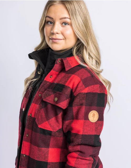 Shirt (Tussenjas) Canada Classic 2.0 met voering - Women - Red - Pinewood