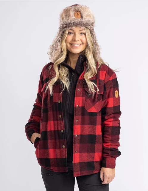 Shirt (Tussenjas) Canada Classic 2.0 met voering - Women - Red - Pinewood