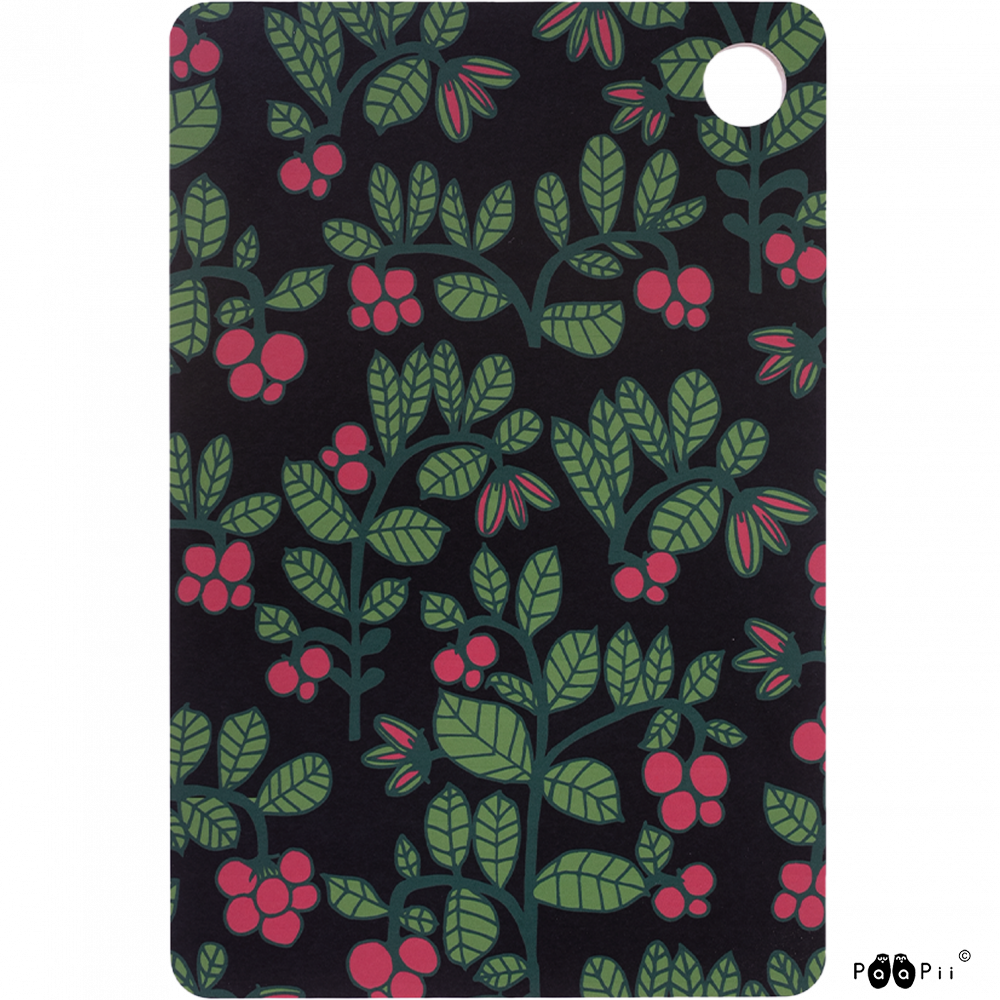 Snijplank Cutting Board Lingonberry Black 30x20cm – Paapii Design