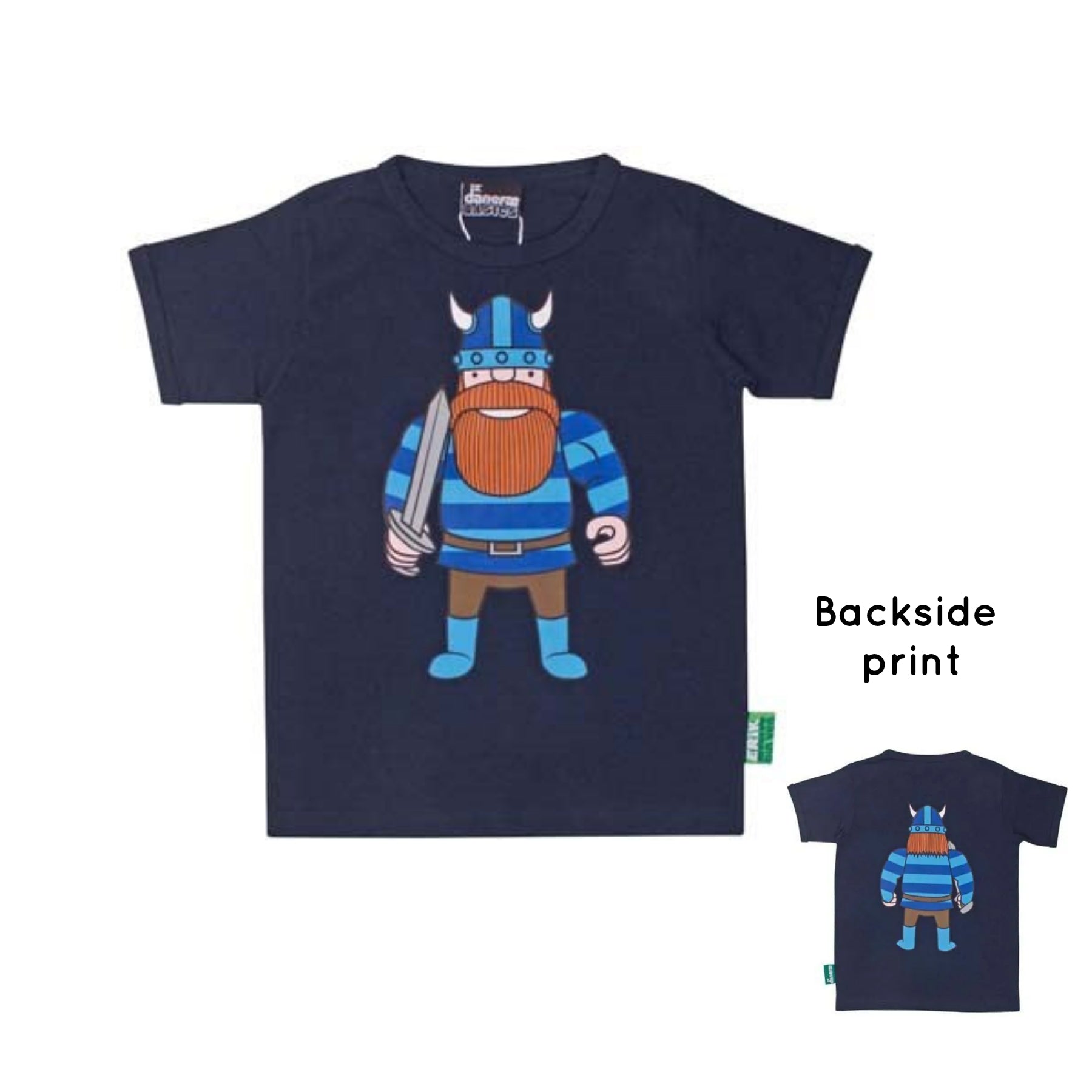 T-shirt Danebasic SS Navy ERIK DIN VEN - Danefae / Dyr