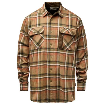 Cornwall Flannel Shirt - Men - D. Sandstone - Pinewood
