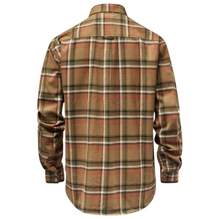 Cornwall Flannel Shirt - Men - D. Sandstone - Pinewood