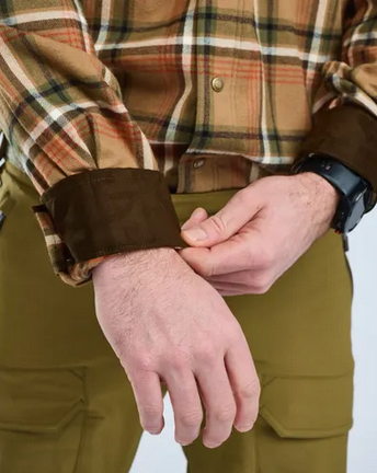 Cornwall Flannel Shirt - Men - D. Sandstone - Pinewood