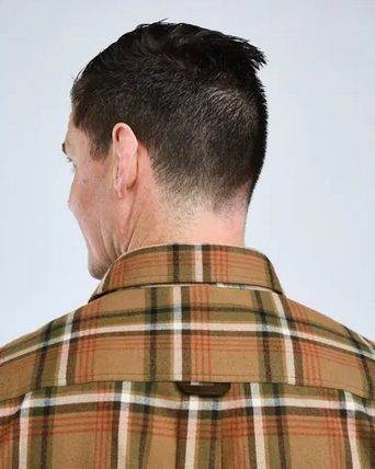 Cornwall Flannel Shirt - Men - D. Sandstone - Pinewood