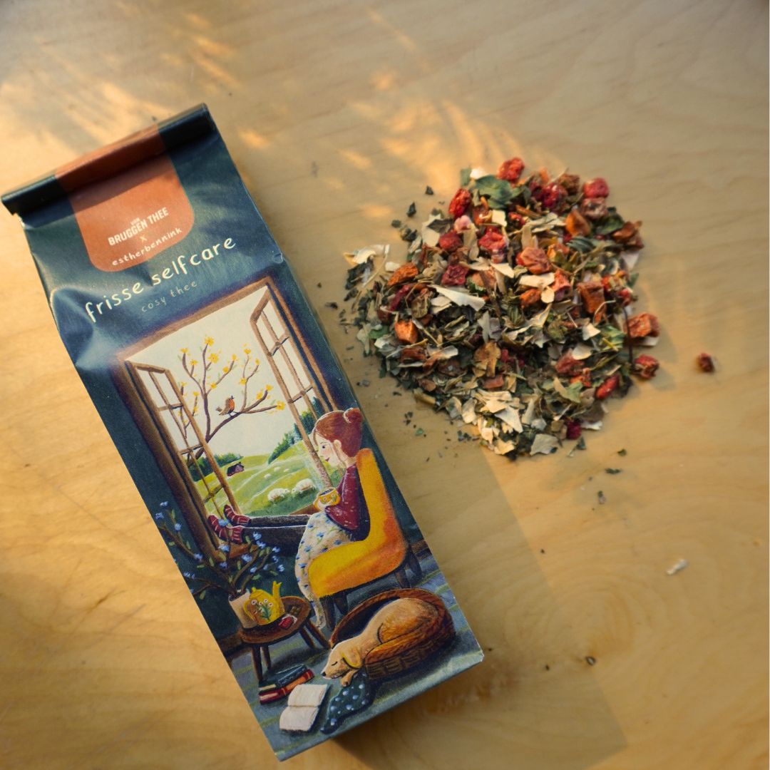 Cosy tea - Frisse / Fresh selfcare - Illustrator under a blankie