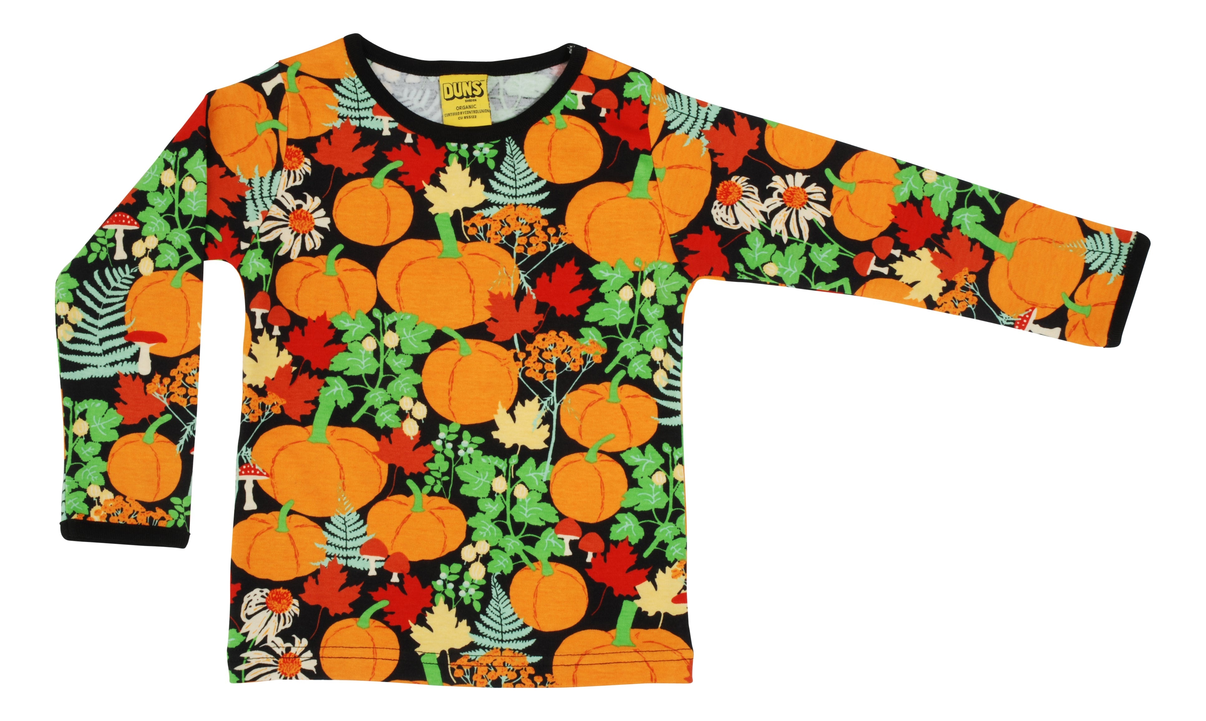 Longsleeve Top Autumn Garden Black - Duns Sweden