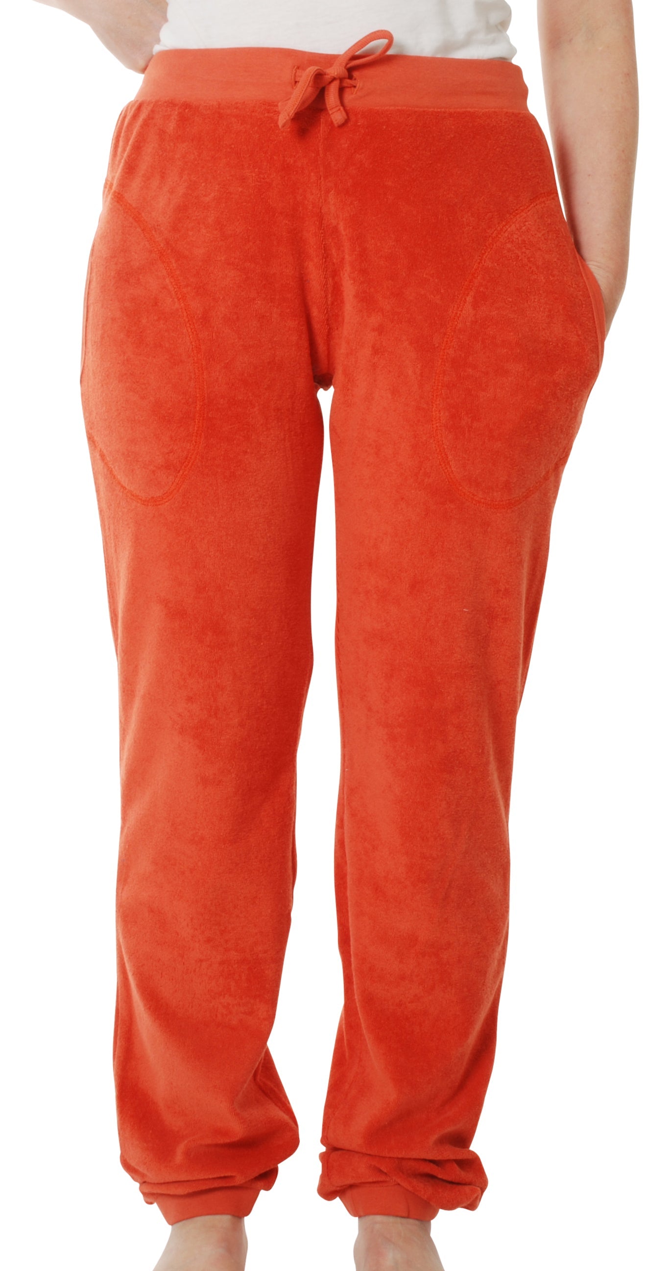 Adult Broek / Baggy Terry Trousers Orange Rust XS t/m XXL - Duns Sweden