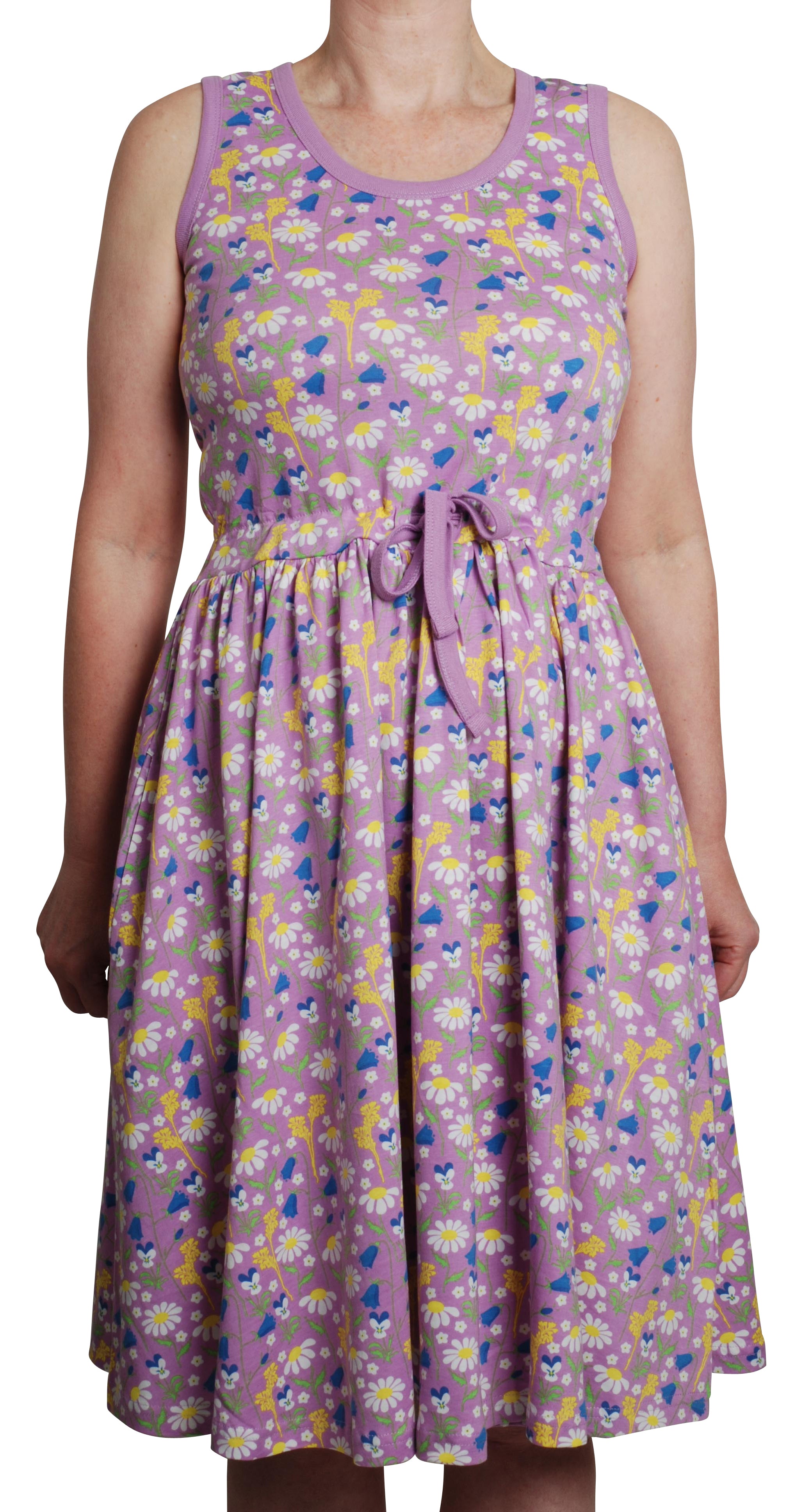 Adult Sleeveles Twirly Dress (jurk) Summer Days Violet - Duns Sweden