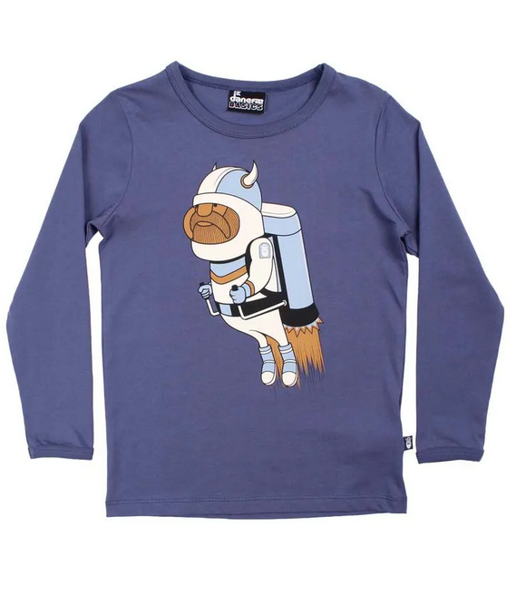 Danebasic Longsleeve Grey Marine JETPACK VIKING - Danefae / DYR