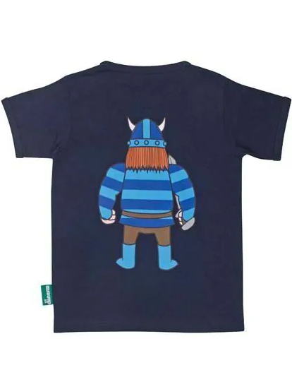 T-shirt Danebasic SS Navy ERIK DIN VEN - Danefae / Dyr