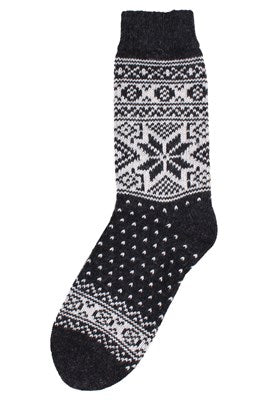 Wollen sokken / Danestay Warm Wool Socks Navy/White - Danefae / Dyr